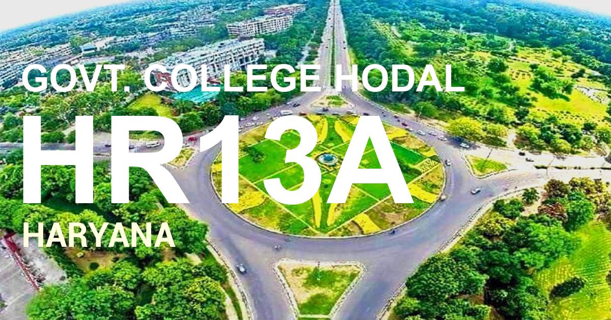 HR13A || GOVT. COLLEGE HODAL